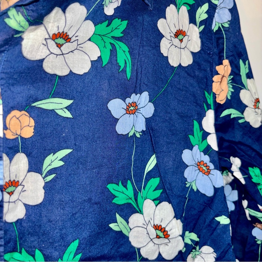 Floral Navy Women's Top - Picture 4 of 4